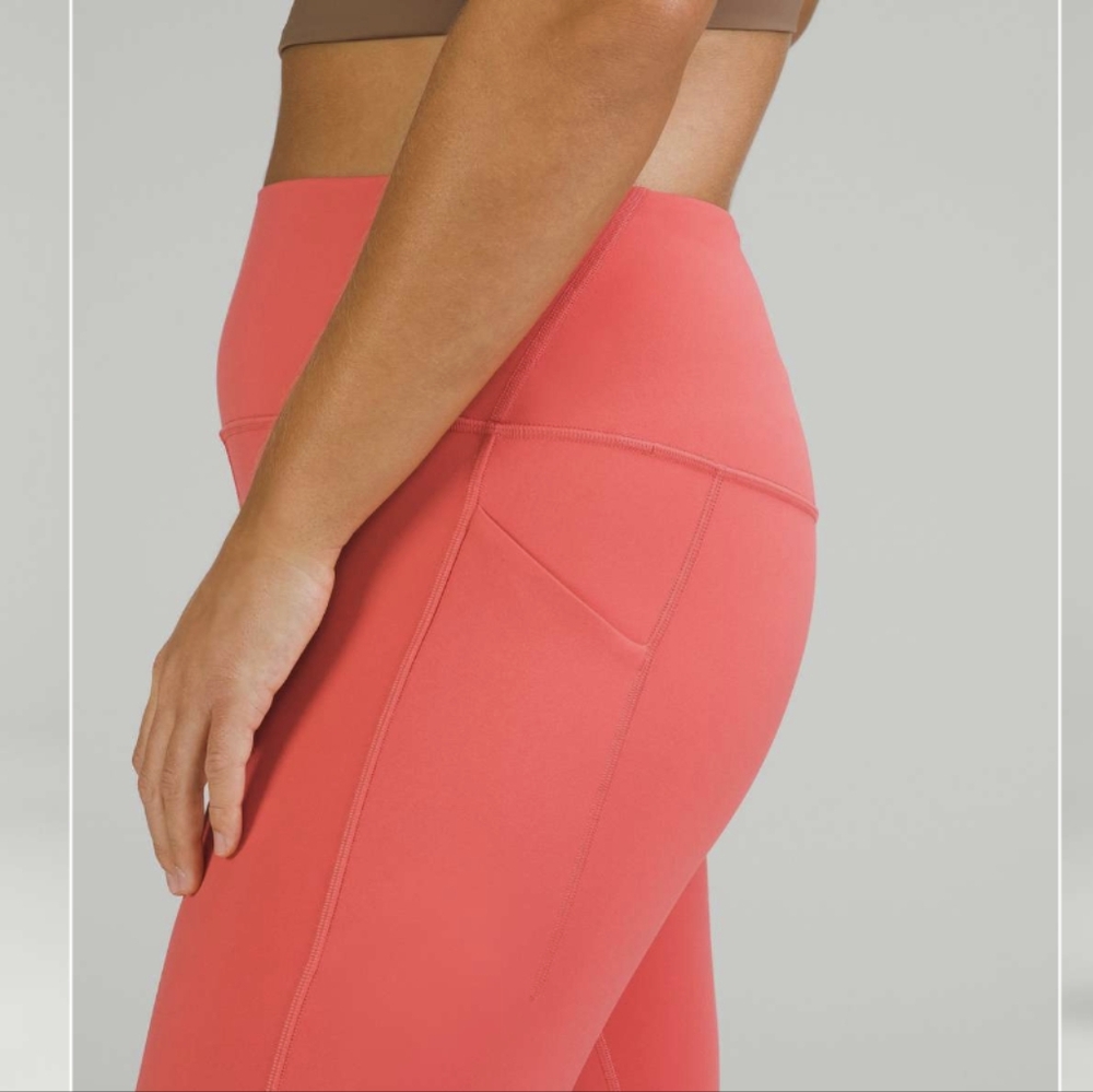 Lululemon Align High-Rise Crop with Pockets 23"Pale Raspberry - Picture 2 of 10